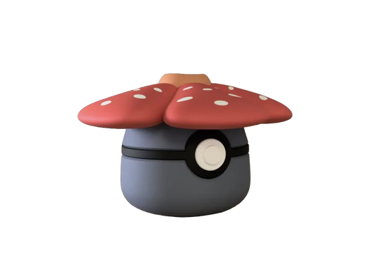 Vileplume custom Poké Ball, 3D printed collectible