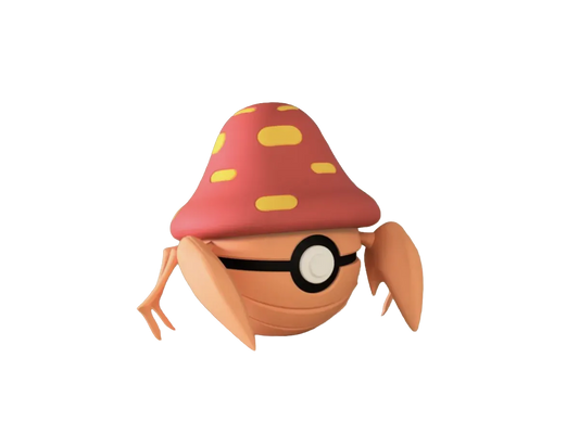Parasect custom Poké Ball, 3D printed collectible