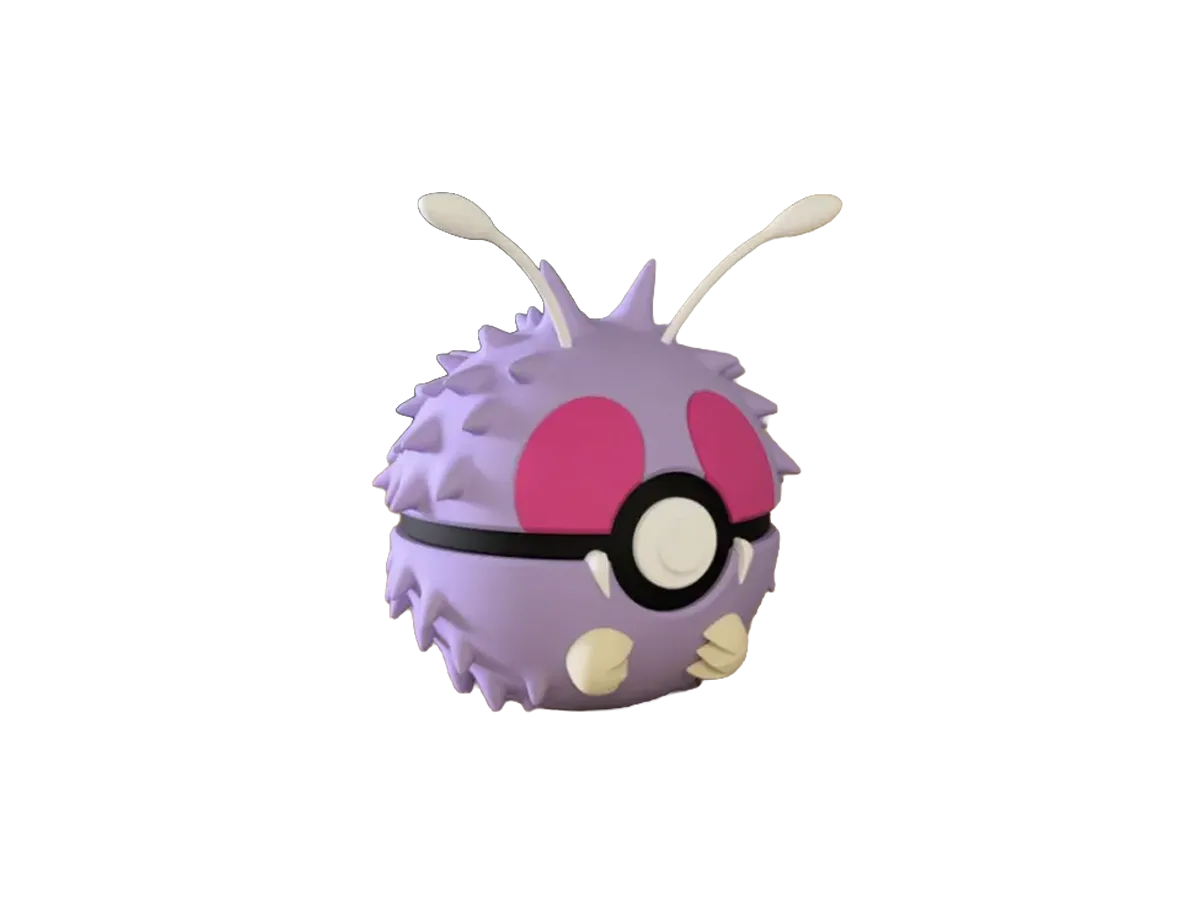 Venonat custom Poké Ball, 3D printed collectible