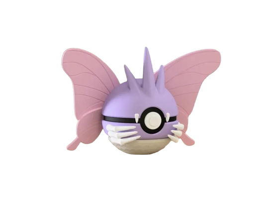 Venomoth custom Poké Ball, 3D printed collectible