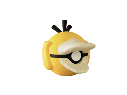 Psyduck custom Poké Ball, 3D printed collectible