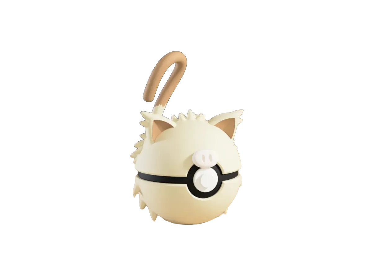 Mankey custom Poké Ball, 3D printed collectible