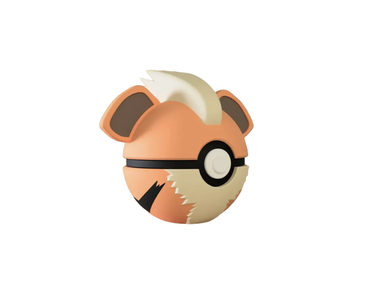 Growlithe custom Poké Ball, 3D printed collectible