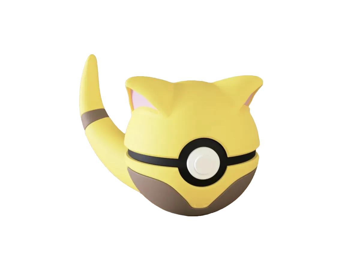 Abra custom Poké Ball, 3D printed collectible