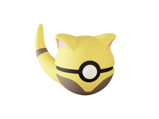 Abra custom Poké Ball, 3D printed collectible