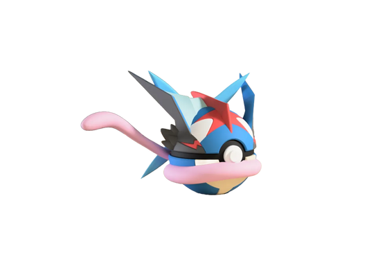 Greninja custom Poké Ball, 3D printed collectible — Classic Design