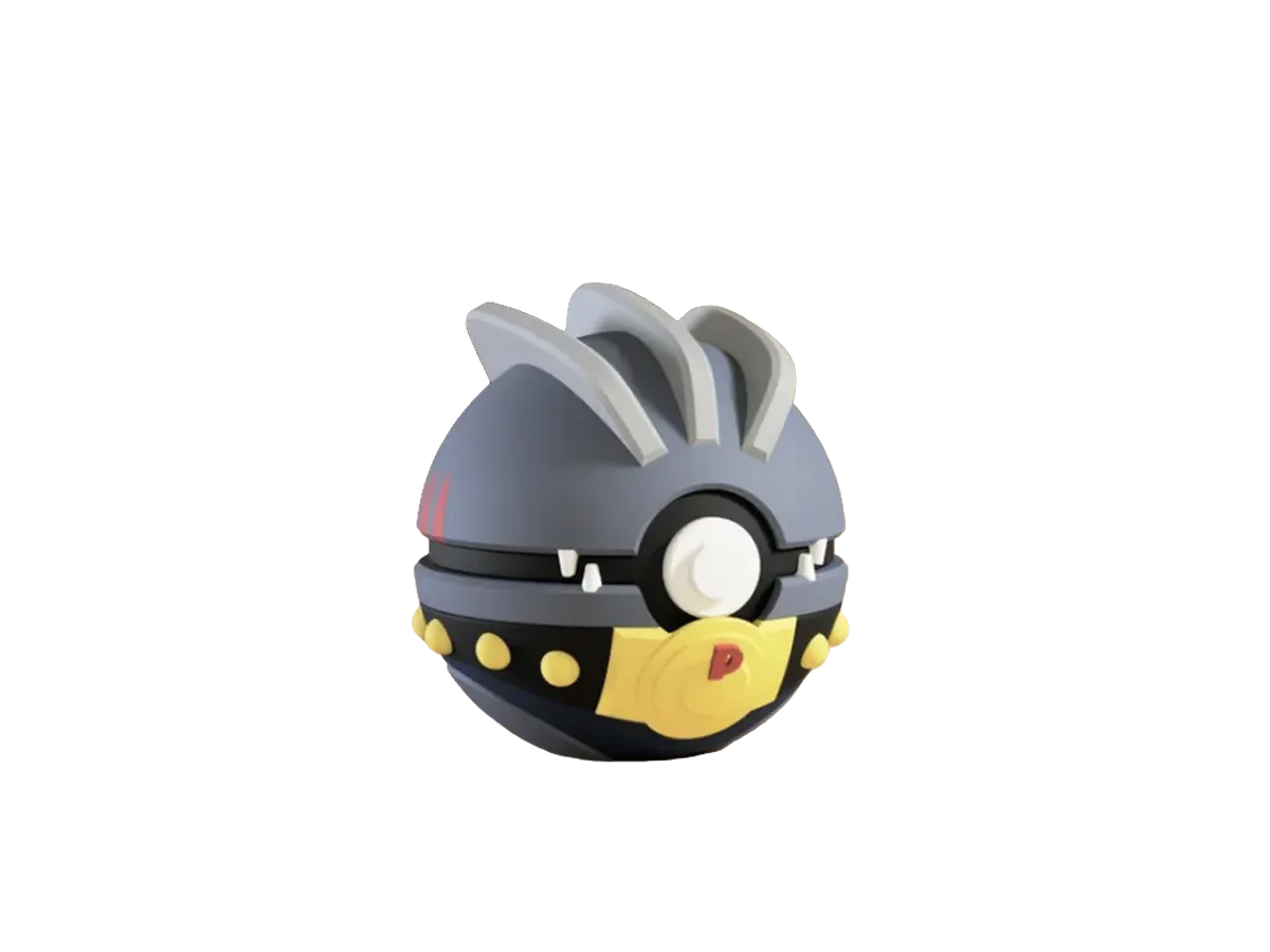 Machoke custom Poké Ball, 3D printed collectible