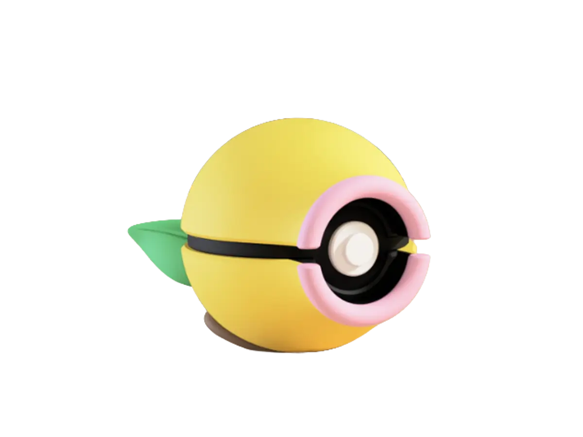 Bellsprout custom Poké Ball, 3D printed collectible