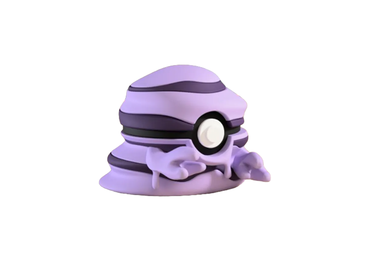 Grimer custom Poké Ball, 3D printed collectible