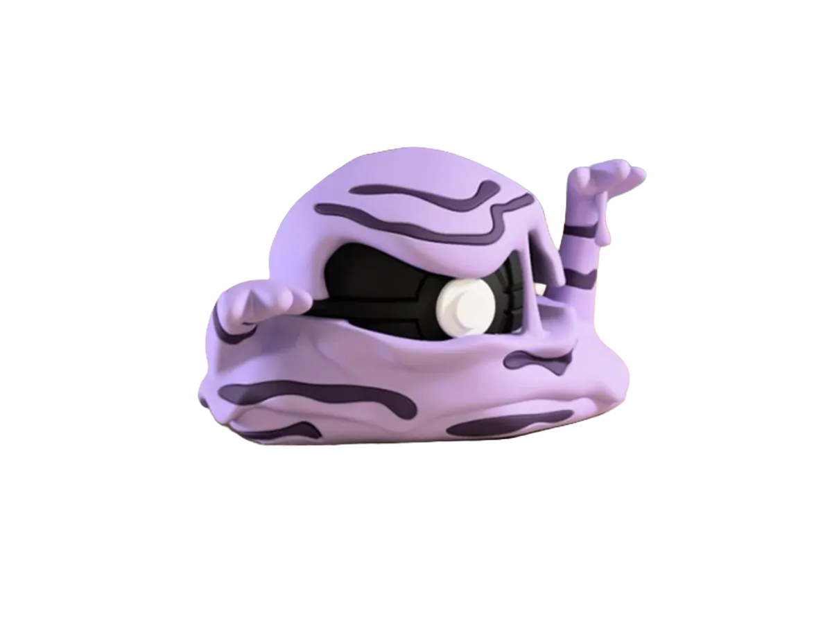 Muk custom Poké Ball, 3D printed collectible