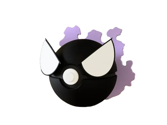 Gastly custom Poké Ball, 3D printed collectible