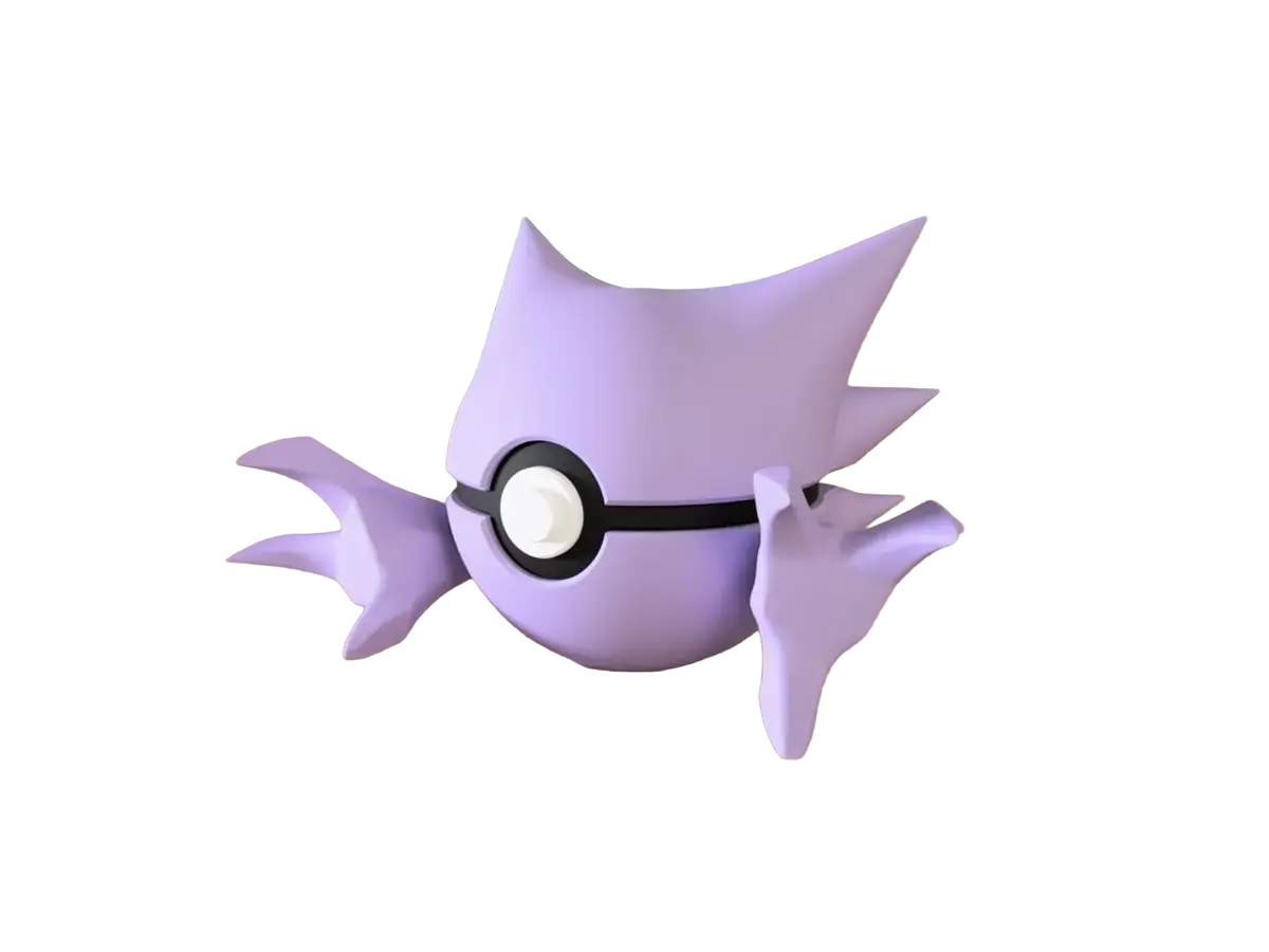 Haunter custom Poké Ball, 3D printed collectible