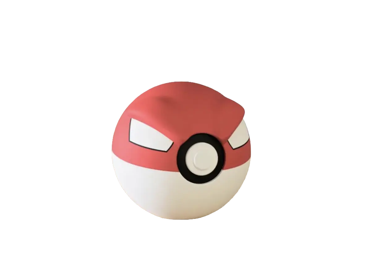 Voltorb custom Poké Ball, 3D printed collectible