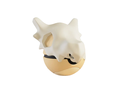 Cubone custom Poké Ball, 3D printed collectible