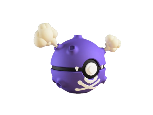 Koffing custom Poké Ball, 3D printed collectible