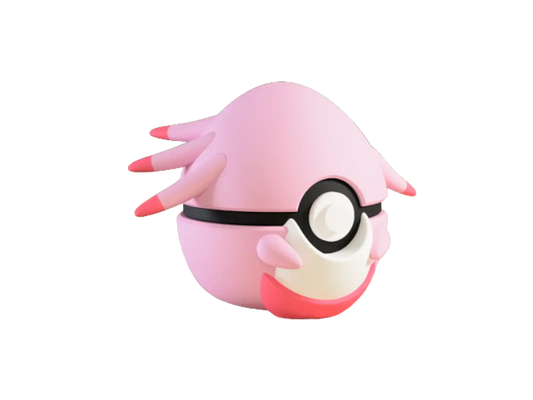 Chansey custom Poké Ball, 3D printed collectible