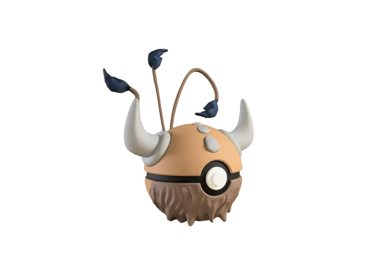 Tauros custom Poké Ball, 3D printed collectible
