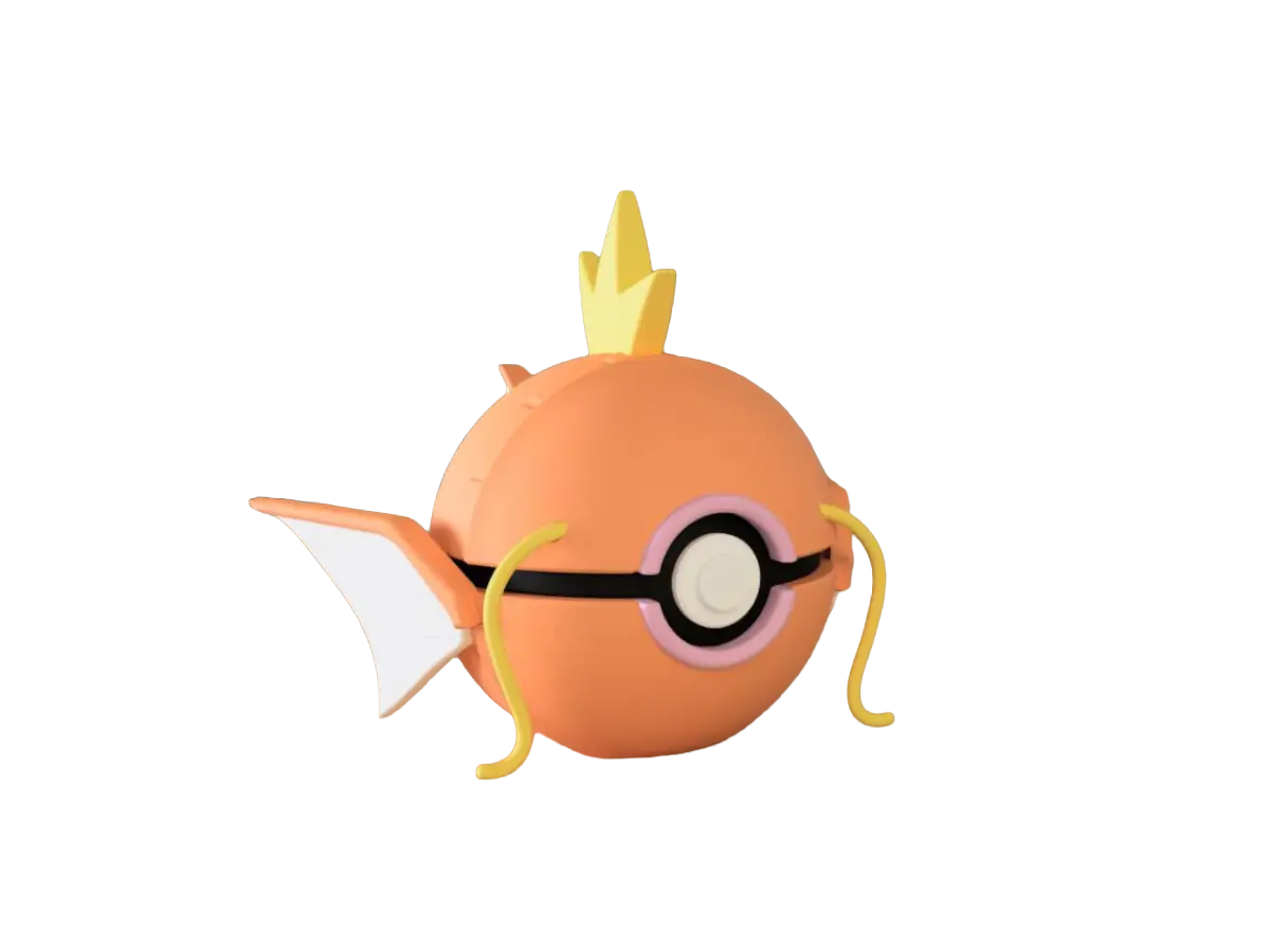 Magikarp custom Poké Ball, 3D printed collectible