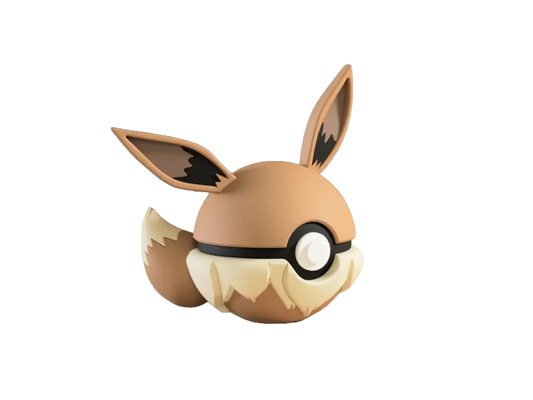 Eevee custom Poké Ball, 3D printed collectible