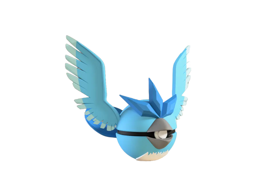 Articuno custom Poké Ball, 3D printed collectible