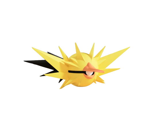 Zapdos custom Poké Ball, 3D printed collectible