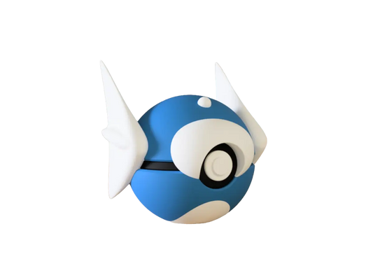 Dratini custom Poké Ball, 3D printed collectible