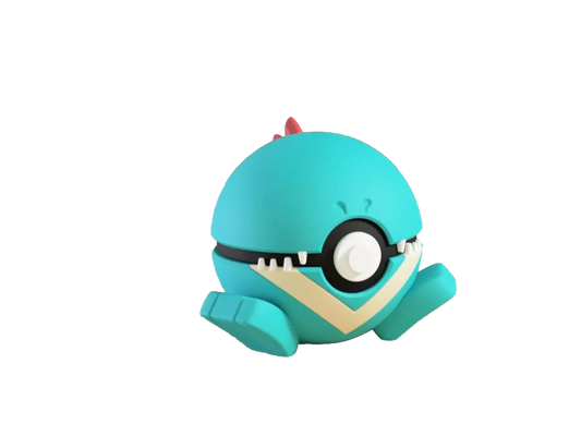 Totodile custom Poké Ball, 3D printed collectible