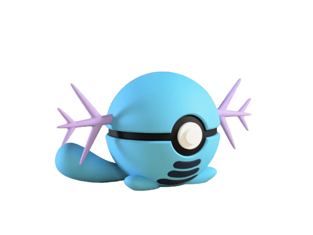 Wooper custom Poké Ball, 3D printed collectible