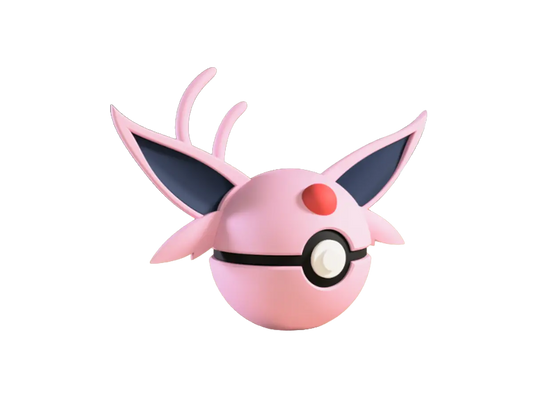 Espeon custom Poké Ball, 3D printed collectible