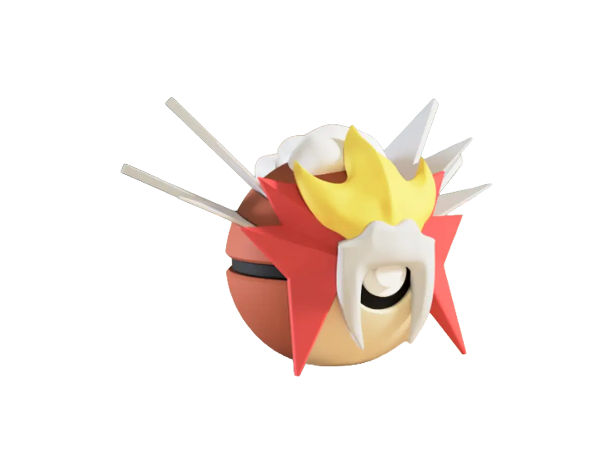 Entei custom Poké Ball, 3D printed collectible