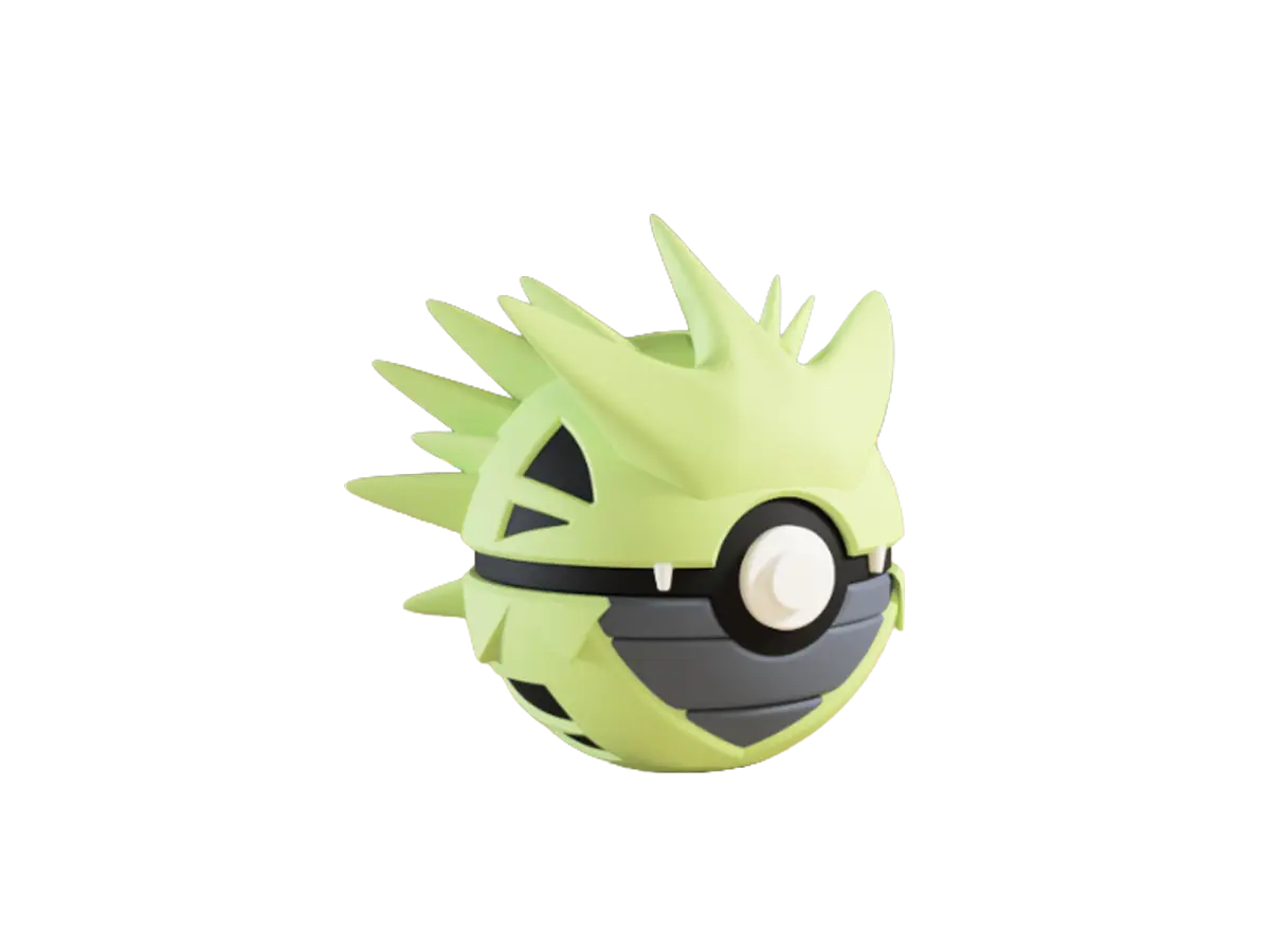 Tyranitar custom Poké Ball, 3D printed collectible