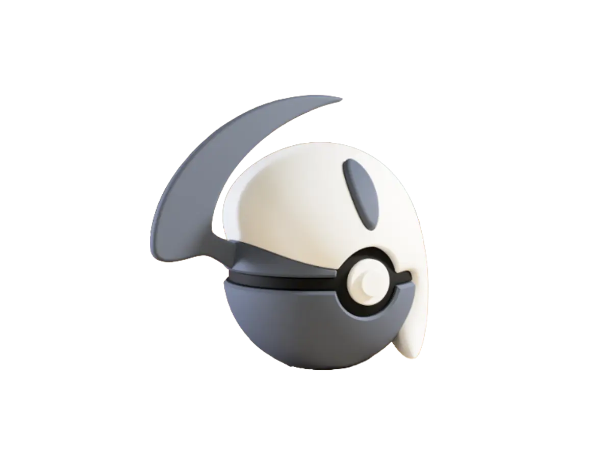 Absol custom Poké Ball, 3D printed collectible