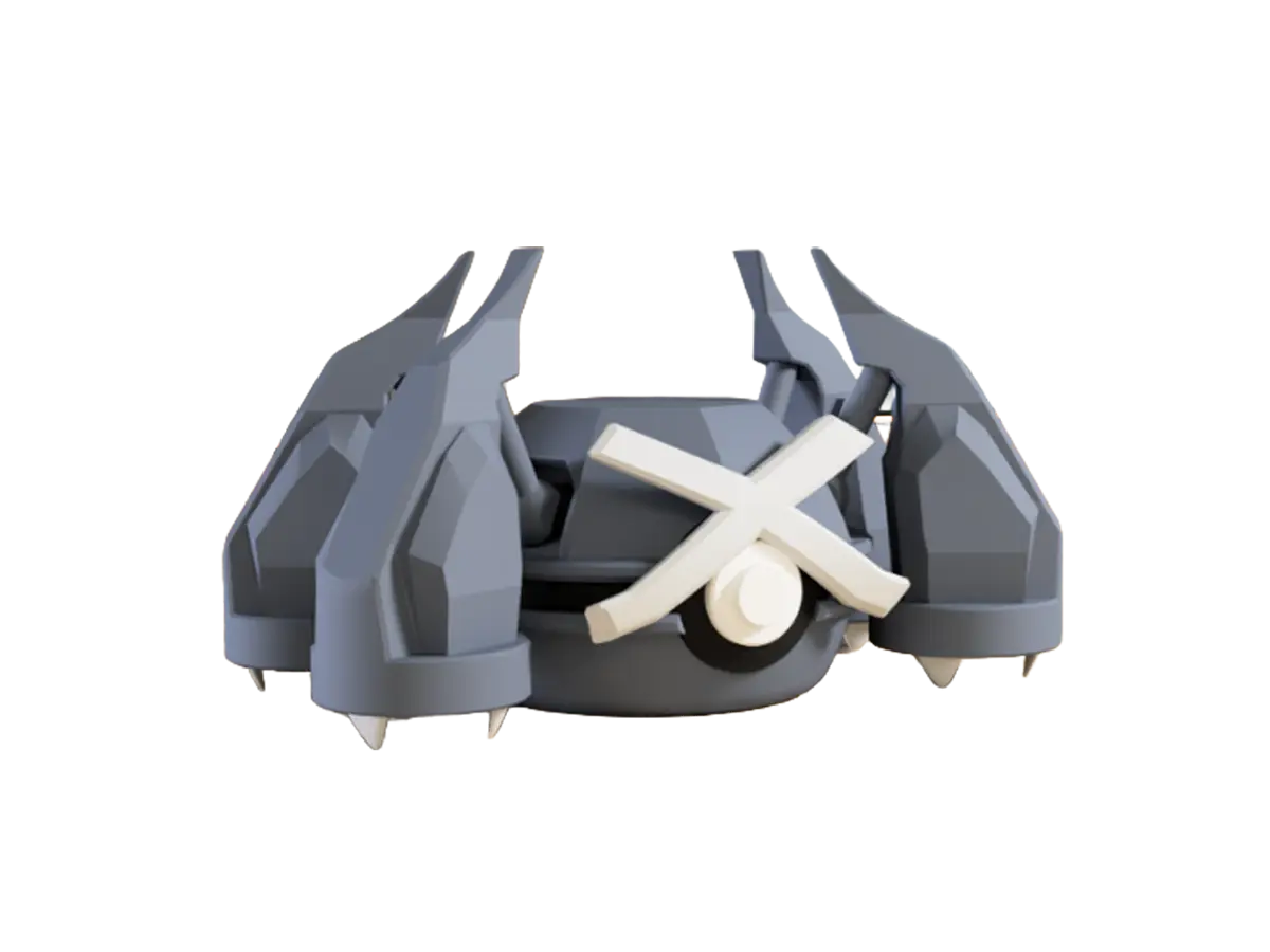 Metagross custom Poké Ball, 3D printed collectible