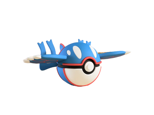 Kyogre custom Poké Ball, 3D printed collectible