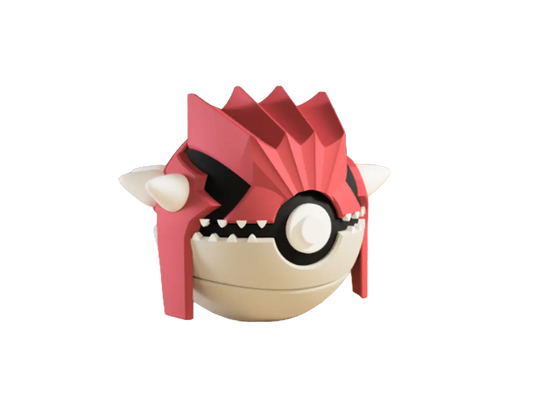 Groudon custom Poké Ball, 3D printed collectible
