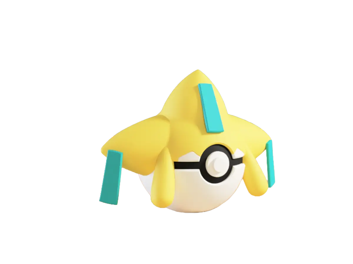 Jirachi custom Poké Ball, 3D printed collectible