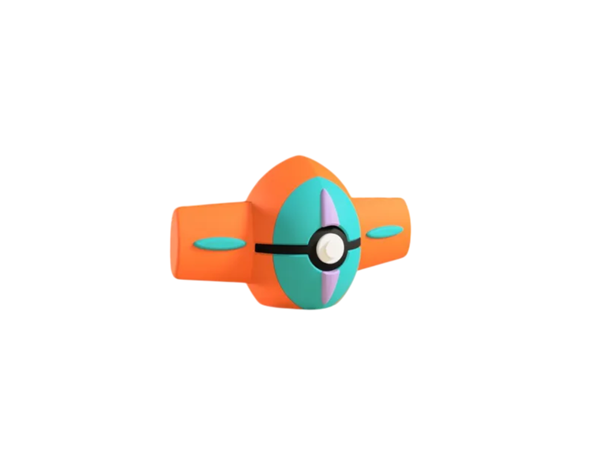 Deoxys custom Poké Ball, 3D printed collectible