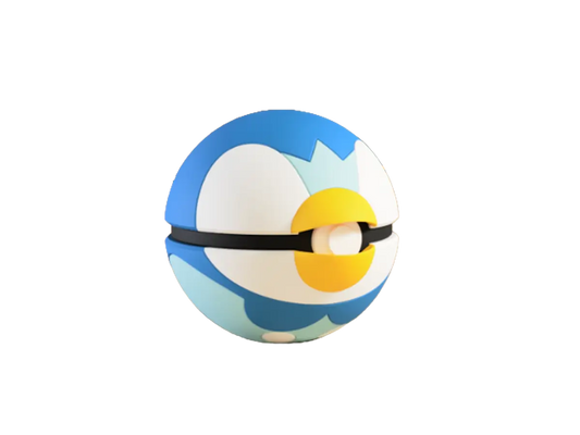 Piplup custom Poké Ball, 3D printed collectible