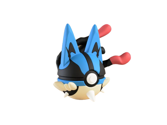 Lucario custom Poké Ball, 3D printed collectible — Classic Design