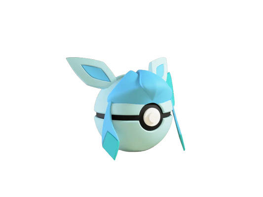 Glaceon custom Poké Ball, 3D printed collectible