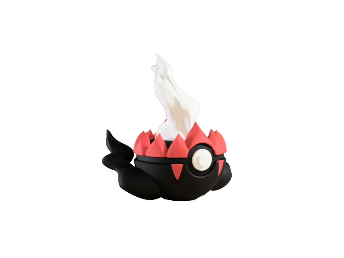 Darkrai custom Poké Ball, 3D printed collectible