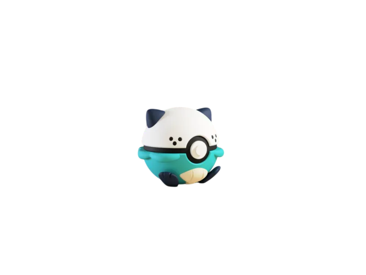 Oshawott custom Poké Ball, 3D printed collectible