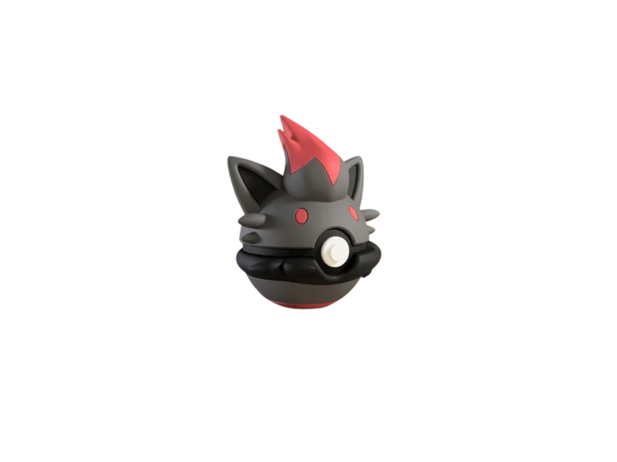 Zorua custom Poké Ball, 3D printed collectible