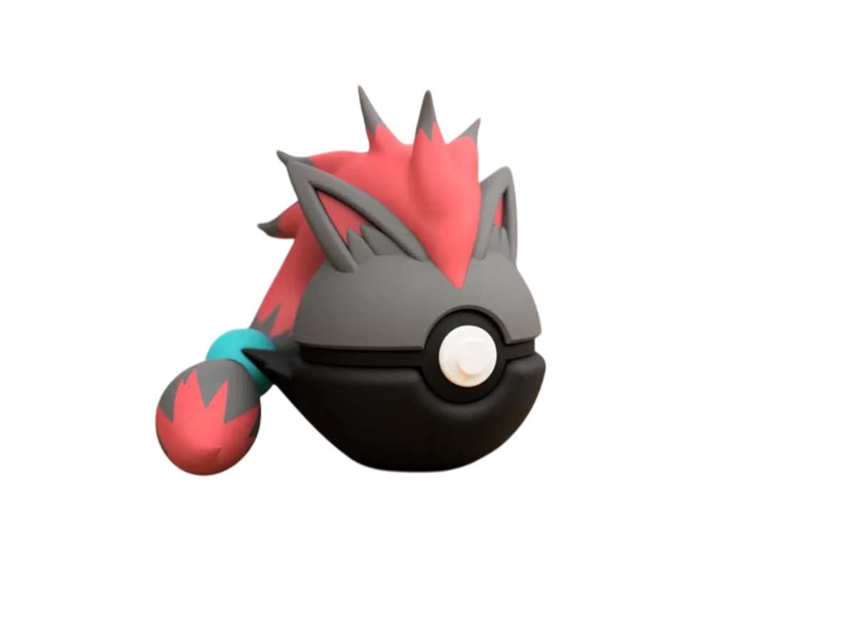 Zoroark custom Poké Ball, 3D printed collectible