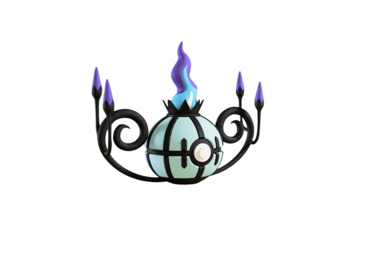 Chandelure custom Poké Ball, 3D printed collectible