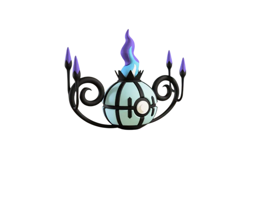 Chandelure custom Poké Ball, 3D printed collectible