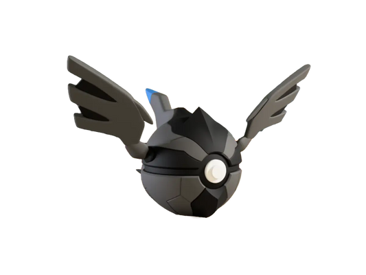 Zekrom custom Poké Ball, 3D printed collectible