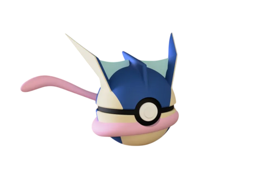 Greninja custom Poké Ball, 3D printed collectible — Alternate Pose