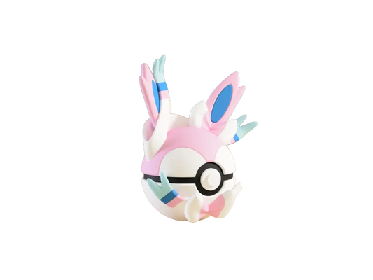 Sylveon custom Poké Ball, 3D printed collectible