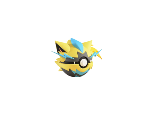 Zeraora custom Poké Ball, 3D printed collectible